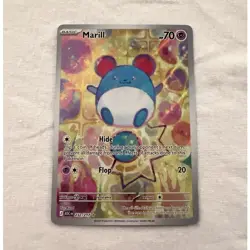 Pokemon TCG Marill ASC CN Full Art Holo 70 HP 232/217 Basic English - Image 1