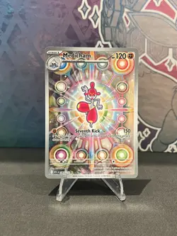 Pokemon TCG Ascended Hero’s Medicham 241/217 Illustration Rare Mint Holo Card - Image 1