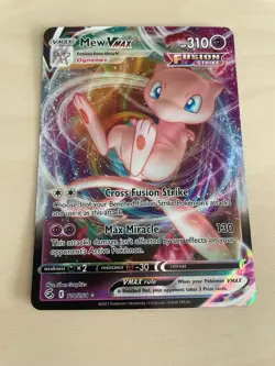 Pokemon TCG Card Mew VMAX 114/264 Fusion Strike Ultra Rare - NM - Image 1