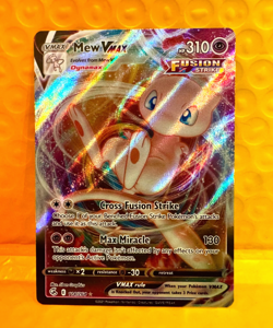 Mew VMAX 114/264 Fusion Strike Ultra Rare Holo Pokemon TCG - Image 1