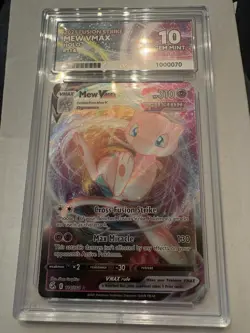 Pokemon TCG Fusion Strike Mew Vmax 114/264 Ace Graded 10! - Image 1