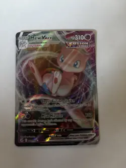 Pokemon TCG Fusion Strike Mew VMAX Ultra Rare Card 114/264 - Image 1