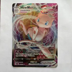 Pokemon TCG Mew Vmax Fusion Strike 114/264 Holo Ultra Rare - Image 1