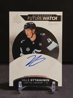 2025-26 Upper Deck SP Authentic Future Watch Auto Ville Ottavainen /999 RC #153 - Image 1