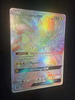 Pokemon Tcg Zeraora Gx Rainbow Secret Lost Thunder 221/214 - Image 1