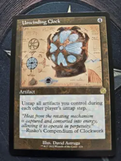 Unwinding Clock (Schematic) The Brothers' War Retro Frame Artifacts Regular MTG - Image 1