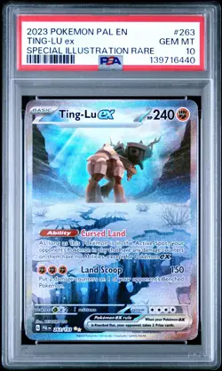 2023 POKEMON PALDEA EVOLVED #263 TING-LU ex SPECIAL ILLUSTRATION RARE (PSA 10) - Image 1