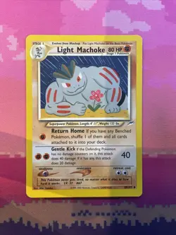 Pokemon Card Light Machoke Neo Destiny Uncommon 49/105 Near Mint - Image 1