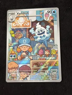 Pokemon TCG Vanillish Illustration Rare Card Paradox Rift Series 190/182 NM/M - Image 1