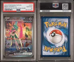 IRON VALIANT EX PSA 10 2023 POKEMON SV PARADOX RIFT #249/182 PAR EN SIR - Image 3