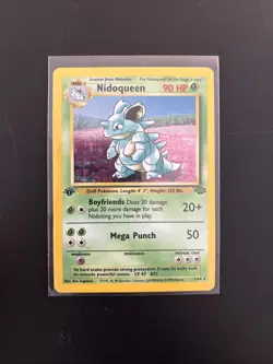 Pokemon TCG Nidoqueen Jungle Card Holo 1st Edition 7/64 - Image 1