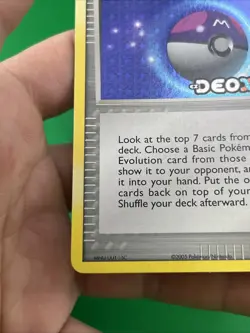 Pokemon TCG Master Ball Ex Deoxys Trainer 88/107 Reverse Holo Stamped - Image 5