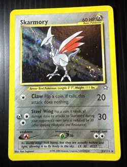 Pokemon TCG Skarmory Neo Genesis Holo Rare Card 13/111 - Image 1