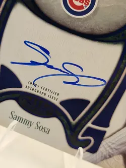 2026 Topps Tier One Top Shelf Signatures Sammy Sosa On Card Auto 1/25 Bookend 1 - Image 2