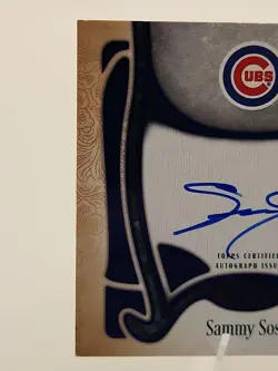 2026 Topps Tier One Top Shelf Signatures Sammy Sosa On Card Auto 1/25 Bookend 1 - Image 4