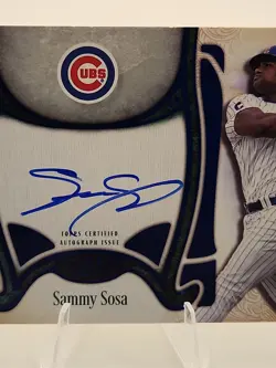 2026 Topps Tier One Top Shelf Signatures Sammy Sosa On Card Auto 1/25 Bookend 1 - Image 5
