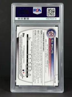 Eli Willits 2025 Bowman Draft Chrome 1st Bowman AUTO On Card Nationals PSA 8 - Image 2
