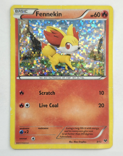 Fennekin 003/012 McDonald's 2014 Holo Pokemon TCG - Damaged - Image 1