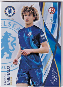 Topps Chelsea Lineage 120 Landon Emenalo 1st Bowman Rookie 01/50 Bookend - Image 1