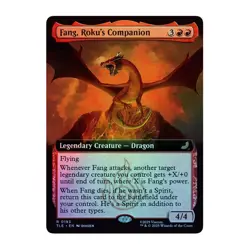 💫 Fang, Roku's Companion BORDERLESS FOIL - TLE 193 💫 Avatar Eternal 💫 MTG NM - Image 1