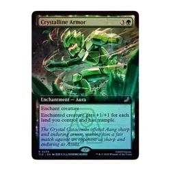 💫 Crystalline Armor BORDERLESS FOIL - TLE 204 💫 Avatar Eternal 💫 MTG NM - Image 1
