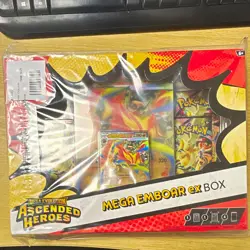 Pokemon TCG Ascended Heroes Mega Emboar-EX Box Set (4) English - Image 1