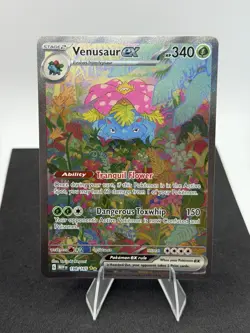 Venusaur ex 198/165 Sv: Scarlet & Violet 151 Holo Special Illustration Rare NM - Image 1