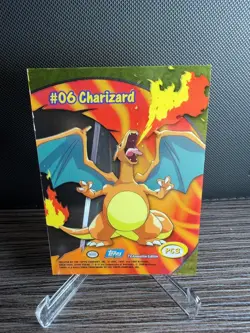 2000 Topps Pokemon TV Animation Edition #06 Charizard #PC3 Clear Card #REFP08 - Image 1