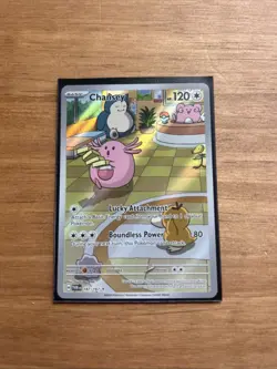 Pokemon TCG Chansey Illustration Card Twilight Masquerade 187/167 NM Condition - Image 1
