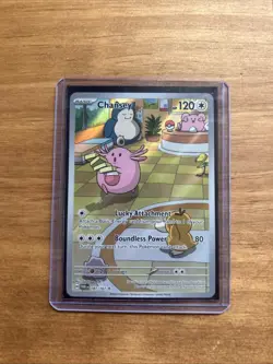 Pokemon TCG Chansey Illustration Card Twilight Masquerade 187/167 NM Condition - Image 2