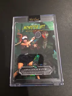 2025 Wild Card Haunted Hits Monster Hit ANNA LEIGH WATERS 1/1 Green Witch - Image 1