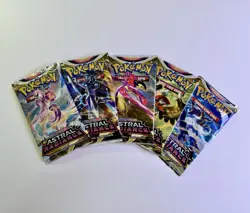 Pokemon SWSH Astral Radiance Booster Pack Art Bundle - Set of 5 * Sealed * - Image 1