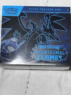 Pokemon TCG Mega Evolution Phantasmal Flames Elite Trainer Box ETB New Sealed - Image 1