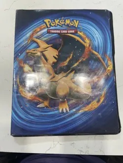 Pokemon 2016 XY Evolutions 9 Pocket Portfolio Binder Charizard & Raichu USED - Image 1