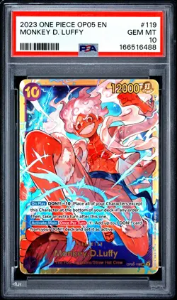 2023 ONE PIECE OP05-AWAKENING OF THE NEW ERA #119 MONKEY D. LUFFY PSA 10 - Image 1