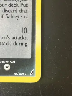 Pokemon TCG Sableye 10/100 Crystal Guardians Reverse Holo LP - Image 5