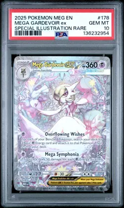 2025 POKEMON MEG EN-MEGA EVOLUTION #178 MEGA GARDEVOIR EX PSA 10 - Image 1