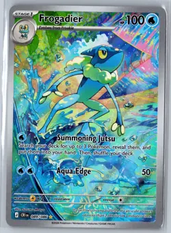 Frogadier 089/086 Holo Illustration Rare Chaos Rising Pokemon Near Mint - Image 1