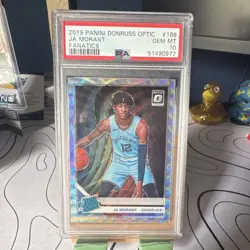 Panini 2019 Donruss Optic Ja Morant Rated Rookie Fanatics #168 PSA 10 - Image 1