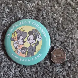 Disney Pinback Button Set Tarzan The Little Mermaid Scuttle 1900 Park Fare - Image 3