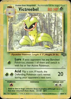Victreebel 30/64 HP Rare Jungle Pokemon Unlimited - Image 1