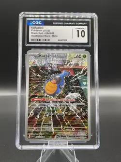 2025 Pokemon TCG Karrablast 094/086 Black Bolt Holo CGC 10 GEM MINT - Image 1