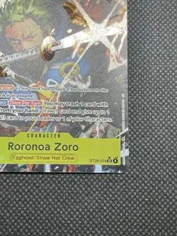 One Piece TCG Roronoa Zoro ST29-014 SR Alt Art English NM - Image 4