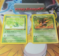 Pokemon TCG Team Rocket Oddish 63/82 & Dark Gloom 36/82 2-Card Lot English 2000 - Image 1