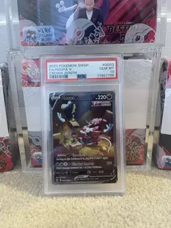 Pokemon TCG PSA 10 Hoopa V - Crown Zenith 2023 Sword & Shield - Image 1