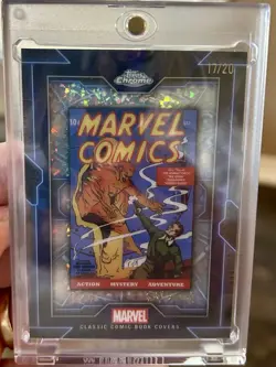 2025 Topps Chrome Marvel Comic Cover 1/10 1st Appearance Human Torch Sub-Mariner - Image 1