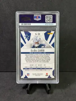 CeeDee Lamb Rookie Fire Burst 2020 Phoenix PSA 10 #COWBOYSWR1 - Image 2