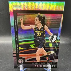 Caitlin Clark Holo Foil 2025 Panini Chronicled WNBA Card #46 SP Fever Parallel - Image 1