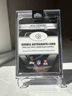 2025 Topps Chrome Black Football - Will Howard RC On Card Autograph Gold /50 SP - Image 2