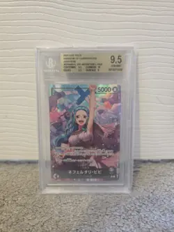 BGS 9.5 Nefertari Vivi OP04-001 Alternate Art Leader JP One Piece Graded Card - Image 1